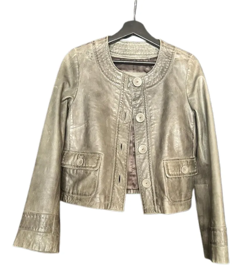 Veste en cuir courte Gigue